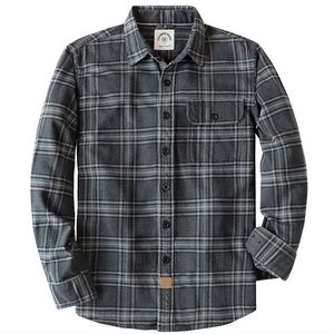 Blue Plaid Button-Up Shirt